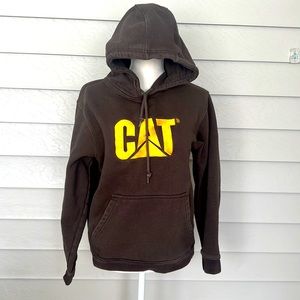 CAT brown color hoodie size M